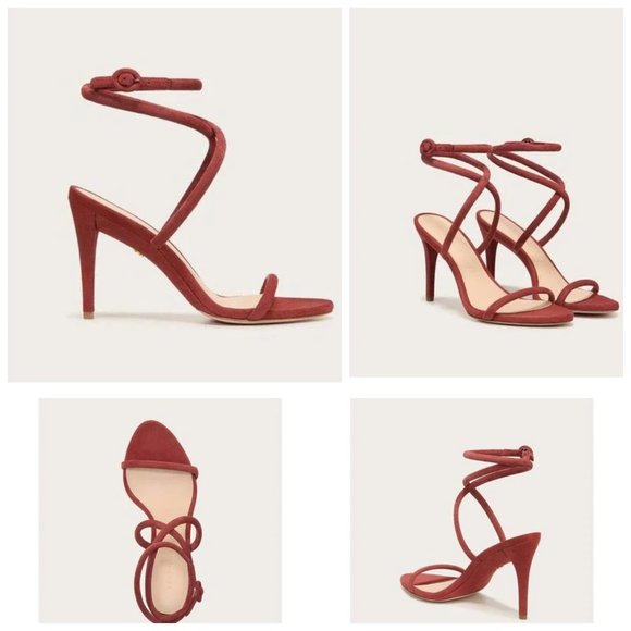 Veronica Beard Marceline Suede Strappy Sandals Redwood NWT 350 6
